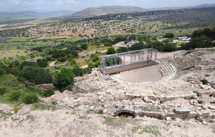 Roman mosaic at Sepphoris (Zippori), near the Jesus Trail