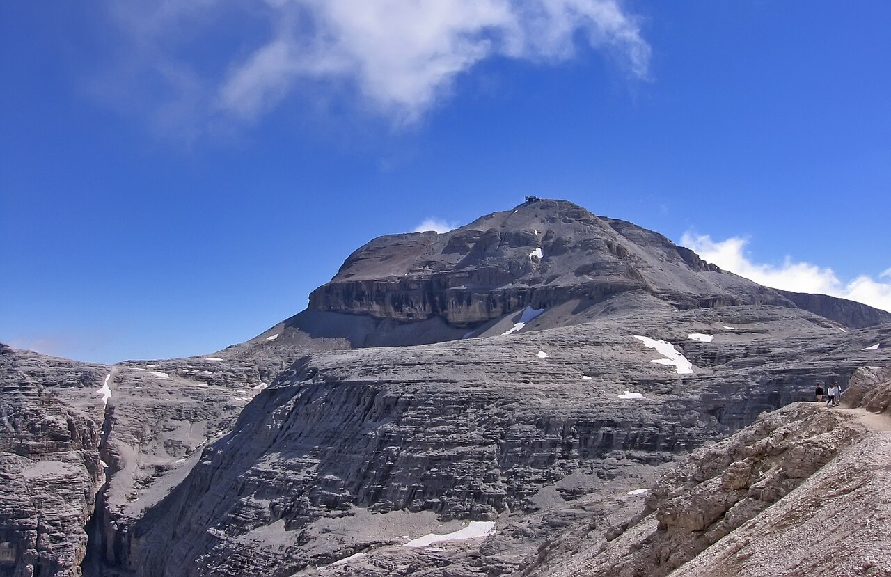 Piz Bo&egrave; in the Dolomites, the highest point of the Traumpfad from Munich to Venice
